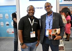 James Mwangi together with his client Elias Thuku (Managing Director) from Legrane ltd.